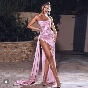 Brand new never work gorgeous pink dress/gown/wedding guest/special event